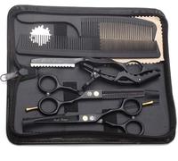 SET FORBICI DA PARRUCCHIERE PROFESSIONALI KIT BARBIERE CAPELLI LISCIA DENTATA