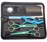 SET FORBICI DA PARRUCCHIERE PROFESSIONALI KIT BARBIERE CAPELLI LISCIA DENTATA