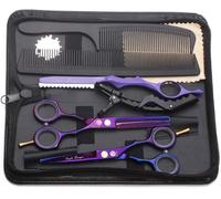 SET FORBICI DA PARRUCCHIERE PROFESSIONALI KIT BARBIERE CAPELLI LISCIA DENTATA