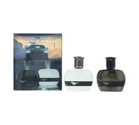 Set Ford: Mustang White, Eau De Toilette, per uomo, 50 ml + Mustang Black, Eau De Toilette, per uomo, 50 ml