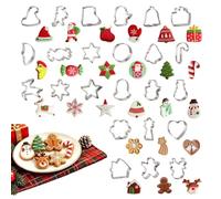 Set Formine Da Biscotti Di Natale 24 Pezzi Acciaio Per Creare Stella Babbo | di Natale in Metallo Per Feste Invernali Casa Cucina Panetteria Dessert Pasticceria Snack