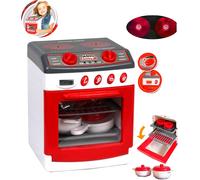 Set Forno Fornelli Cucina con Pentole Accessori Alimenti Giocattolo Luci e Suoni