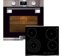 Set Forno Kaiser EH 6337 - forno incasso Pyrolisi autopulente, 79L, acciaio inox, autosufficiente 11 multi funzioni + piano cottura Kaiser KCT 6703 F in vetro ceramica, autosufficiente incasso