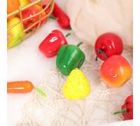 Set fotografico da 15 pezzi e verdure da pranzo per frutta e centrotavola per feste artificiali decorazione da cucina realistica finta per oggetti di scena