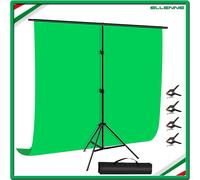 ✅SET FOTOGRAFICO SFONDO VERDE 2X2 METRI FONDALE SFONDO STUDIO SUPPORTO VIDEO✅