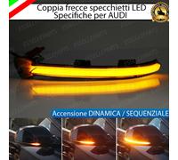 SET FRECCE SPECCHIETTI LED DINAMICHE PROGRESSIVE SCORREVOLE AUDI A4 B8 RESTYLING