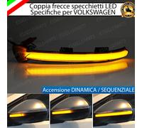 SET FRECCE SPECCHIETTI LED DINAMICHE PROGRESSIVE VW TOURAN 5T1 NERO FUME'