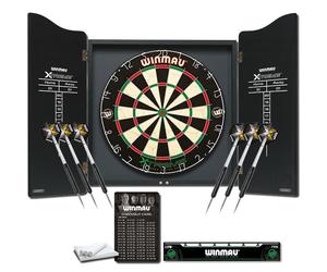 Set freccette / armadio Winmau Xtreme in ccessori 6 x panno gesso Steeldart