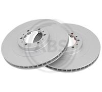 2x Disco freno ventilato 17431 A.B.S. per MITSUBISHI PAJERO SPORT I L200