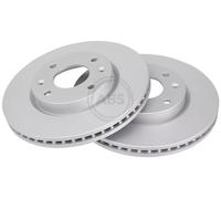 2x Disco freno ventilato 17548 A.B.S. per HYUNDAI ELANTRA III SONATA IV