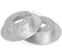 2x Disco freno pieno 17897 A.B.S. per KIA CARENS III MPV / Space wagon