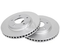 2x Disco freno ventilato 17987 A.B.S. per MITSUBISHI DODGE