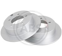 2x Disco freno pieno 18005 A.B.S. per MITSUBISHI LANCER VIII