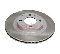 2x Disco freno Assale anteriore ventilazione interna 60-00-0614C ASHIKA
