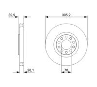 Set freni a disco BOLK BOL-D011689 per FIAT 500X (334_)