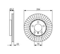 Set freni a disco BOSCH 0 986 479 725 per MINI MINI COUNTRYMAN (R60)