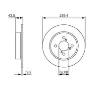 Bosch 'Suzuki Swift 1.2 Hatchback 09.2010 - 986479792