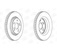 Set freni a disco CHAMPION 562746CH per HONDA CR-V III (RE_)