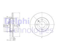 Set freni a disco DELPHI BG2116 per VW GOLF 1.8 (GA3W)