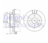 DELPHI BG2367 Disco freno