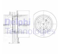 DELPHI BG2431 Disco freno