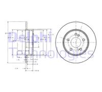 DELPHI BG3326C Disco freno