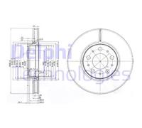 Discofreno BG3513 DELPHI per VOLVO VOLVO