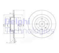 DELPHI BG3556 Disco freno