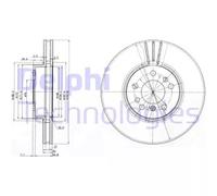 Discofreno BG3628 DELPHI per BMW