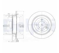 Set freni a disco DELPHI BG3662C per MINI MINI 1.6 Cooper