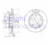 DELPHI BG3785 Disco freno