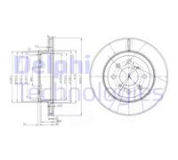 Set freni a disco DELPHI BG3884 per OPEL AGILA 1.2 16V (F68)