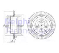DELPHI BG3925C Disco freno