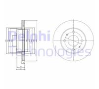 Set freni a disco DELPHI BG3946 per HYUNDAI ATOS 1.0 i