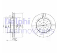 DELPHI BG4003 Disco freno