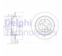 DELPHI BG4031 Disco freno