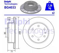 Discofreno BG4033 DELPHI per VW MERCEDES-BENZ