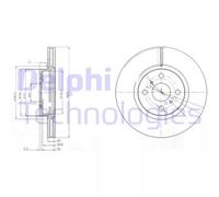 DELPHI BG4054 Disco freno