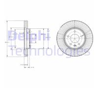 Discofreno BG4092C DELPHI per OPEL CHEVROLET