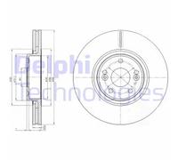 DELPHI BG4167 Disco freno