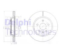 Discofreno BG4190 DELPHI per OPEL CHEVROLET SAAB