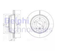 2x Disco freno ventilato BG4243C DELPHI per BMW 3 Touring X1 3 1 3 Coupé 4 Coupé