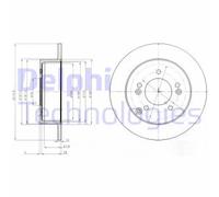 DELPHI BG4260 Disco freno