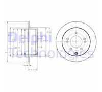 DELPHI BG4327 Disco freno