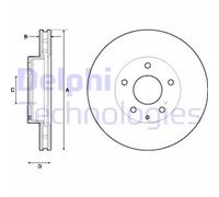 DELPHI BG4712C Disco freno