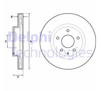 Set freni a disco DELPHI BG4713C per MAZDA CX-3 2.0 (CW4W)
