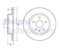Discofreno BG4761C DELPHI per OPEL