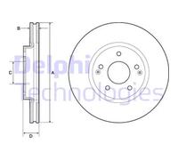DELPHI BG4809C Disco freno