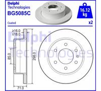 DELPHI BG5085C Disco freno