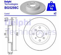 DELPHI BG5298C Disco freno